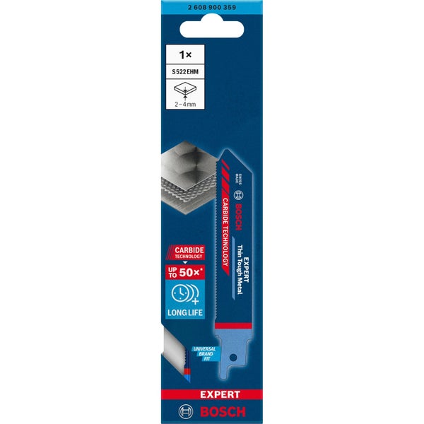Bosch Expert Thin Tough Metal S 522 EHM Säbelsägeblatt - 2608900359