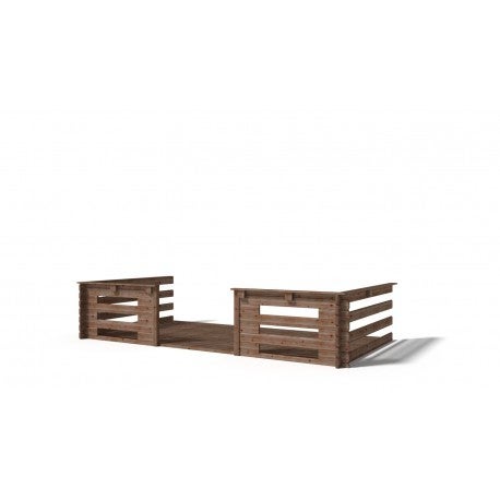 Gartenhaus, Gerätehaus 20m2 - 4x3m - 28mm - Imprägniert