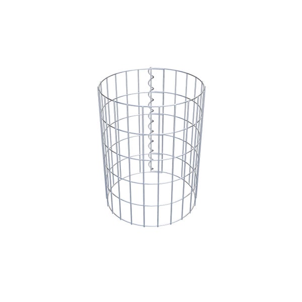 Gabionensäule Durchmesser 37 cm, MW 5 x 10 cm rund - Höhe: 0,50 m