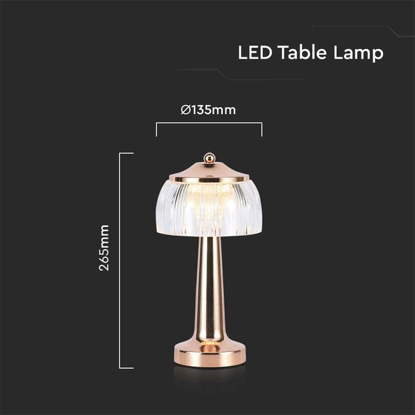 LED-Tischleuchte, 265 mm hoch und 135 mm Durchmesser