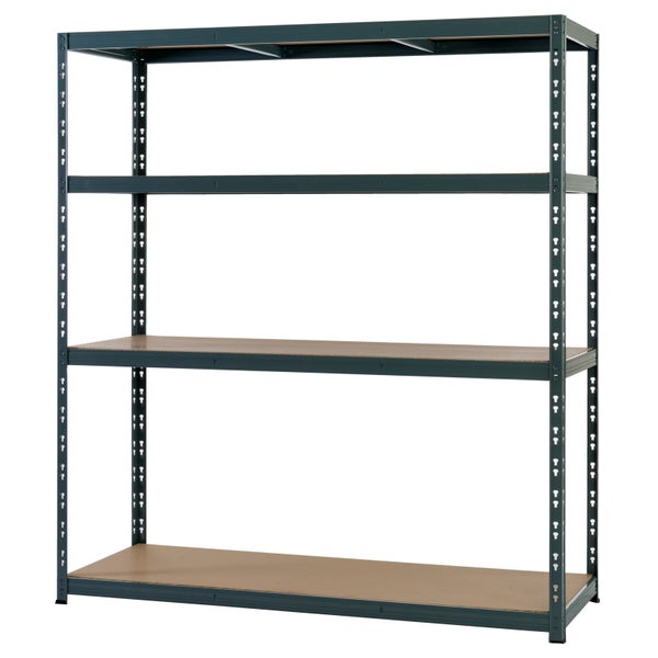 Leeres Regal mit drei Regalböden für Lager und Werkstatt