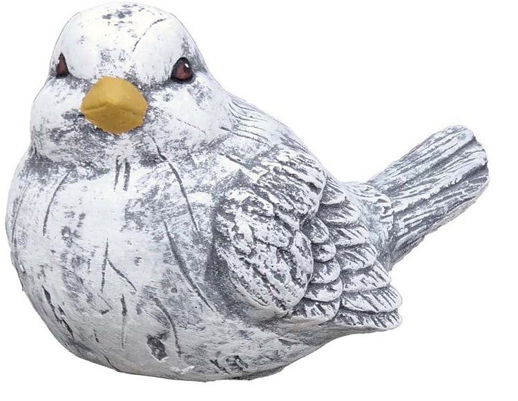 Dekorative Gartenfigur Vogel aus Stein für den Außenbereich