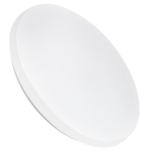LUXULA LED-Deckenleuchte Weiß Runde Deckenlampe 12W 3000K Warmweiß IP44 Badezimmerlampe