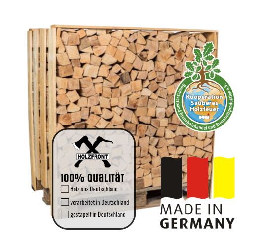 Kaminholz/Brennholz ⭐️ Buche ▶️ 1RM auf Palette gestapelt ✅ ofenfertig technisch getrocknet und gereinigt