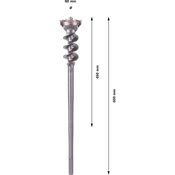 Bosch PRO SDS max-9 Break Through Bohrer 80 x 450 x 600 mm - 1618596461