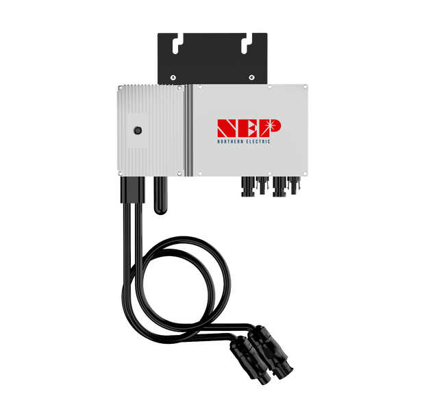 Northern Electric Microinverter mit Kabeln und Montagehalterung