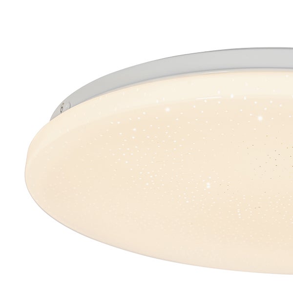 Runde LED Deckenleuchte mit Sternenhimmel-Effekt