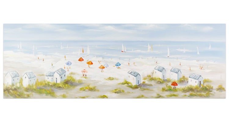 Handgemaltes Gemälde Acrylfarbe 150x50cm Pastell