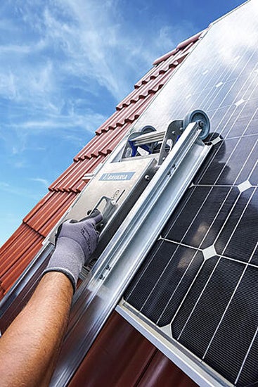 Dachleiter für Solarmodule auf einem Ziegeldach
