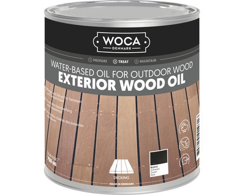 WOCA Außenholzöl schwarz 0,75 l