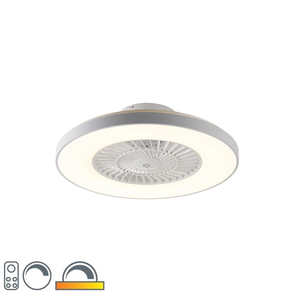 Deckenventilator weiß mit Sterneffekt dimmbar - Climo