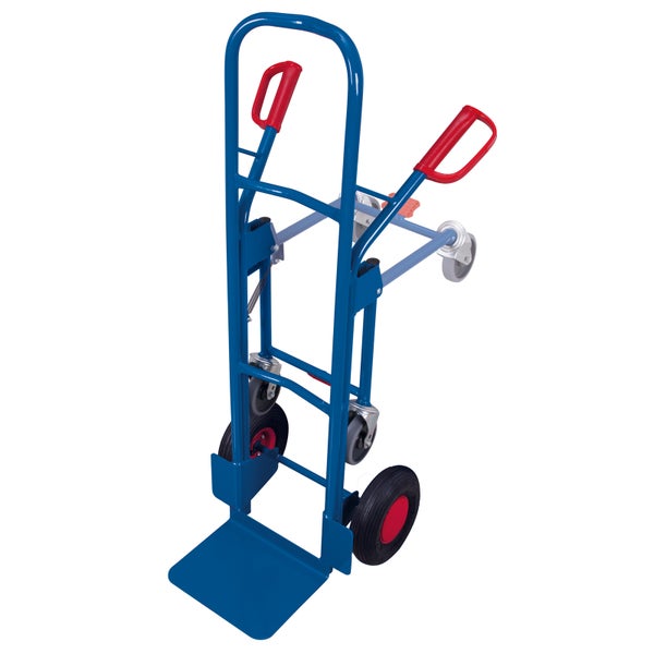 Sackkarre mit zwei Rädern und zwei Lenkrollen