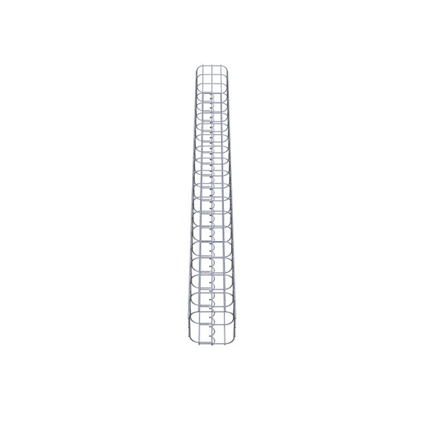 Gabionensäule 17 x 17 cm, MW 5 x 10 cm eckig - Höhe: 1,90 m