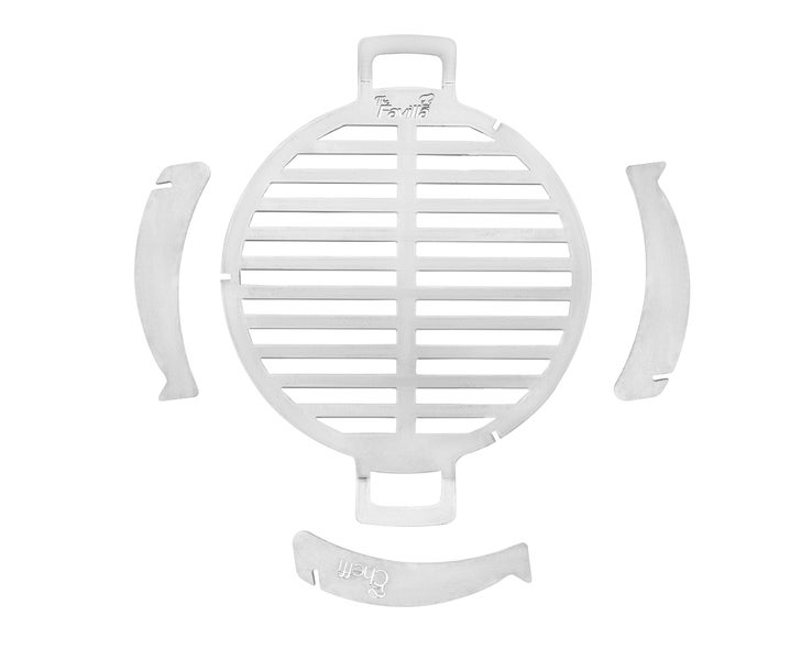 The FavillaTrica-System Edelstahl Kochsystem – Flexibler Outdoor-Ofen mit Einrastsystem & Tragetasche, mm Edelstahl, kompakt & mobil – ideal für Camping, Garten