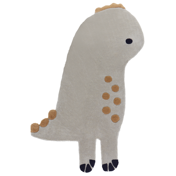 Kinderteppich DINO Grau 100 x 160 cm Wolle