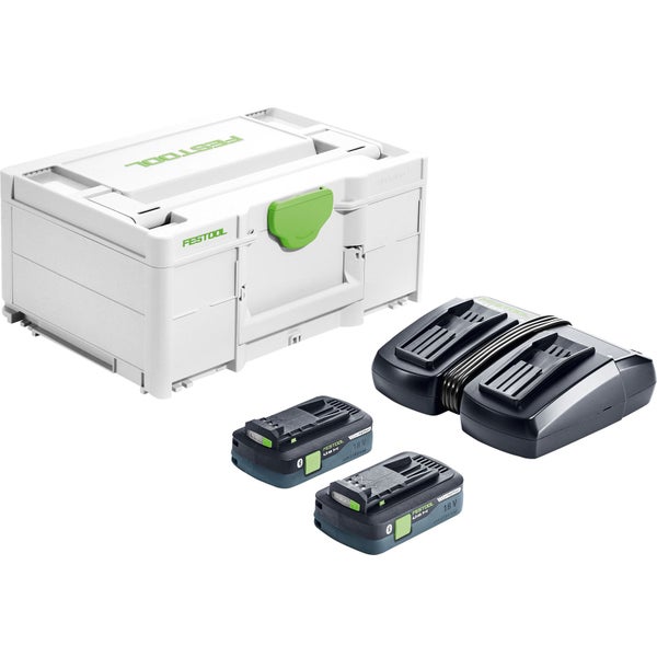 Festool Systainer mit zwei Akkus und Ladegerät