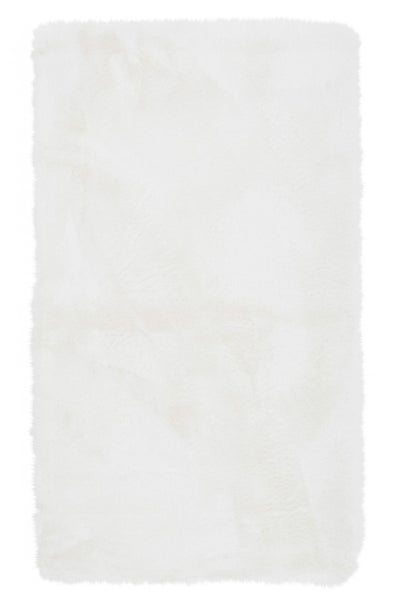 Kunstfell-Badematte UNI Sara Weiß 70x120 cm
