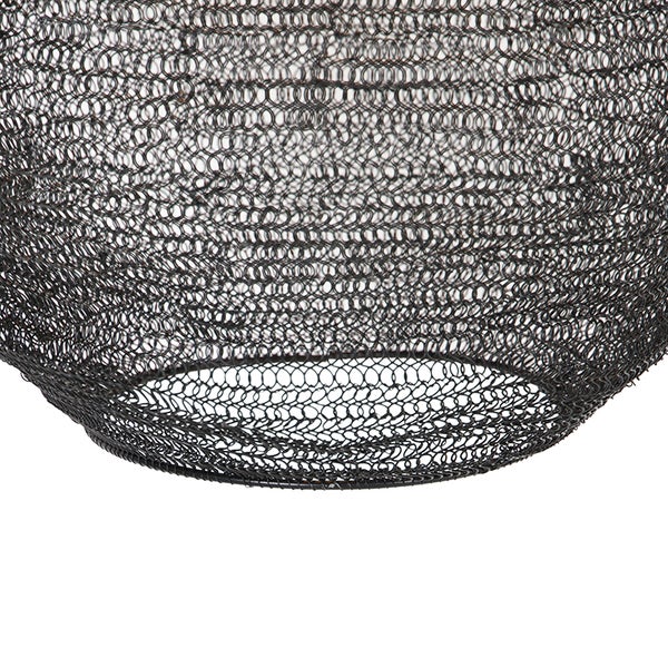 Dekorative Hängeleuchte aus Metallgeflecht