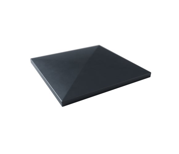 Quadratische Zaunpfostenabdeckung aus Metall