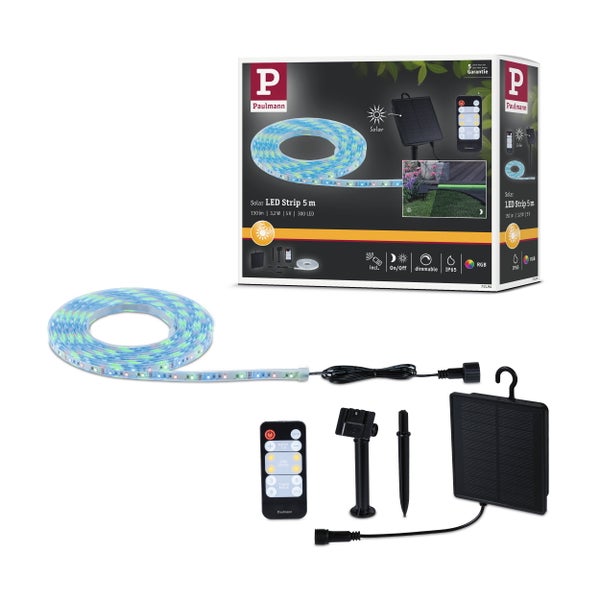Quadratische LED Deckenleuchte mit Fernbedienung, RGB Farbwechsel und einstellbarer Farbtemperatur, 16 Watt Leistung, 295 mal 295 Millimeter.
