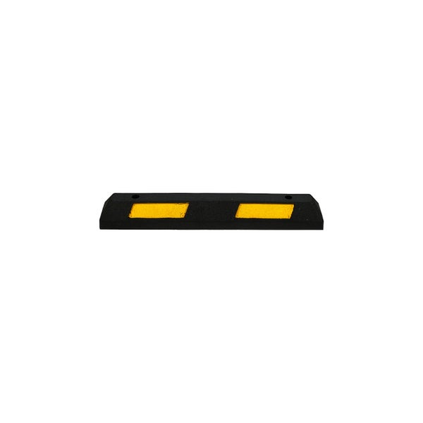 UvV WHEEL Radstopper Parkplatzabgrenzung 100% Gummi / 900 mm / schwarz-gelb
