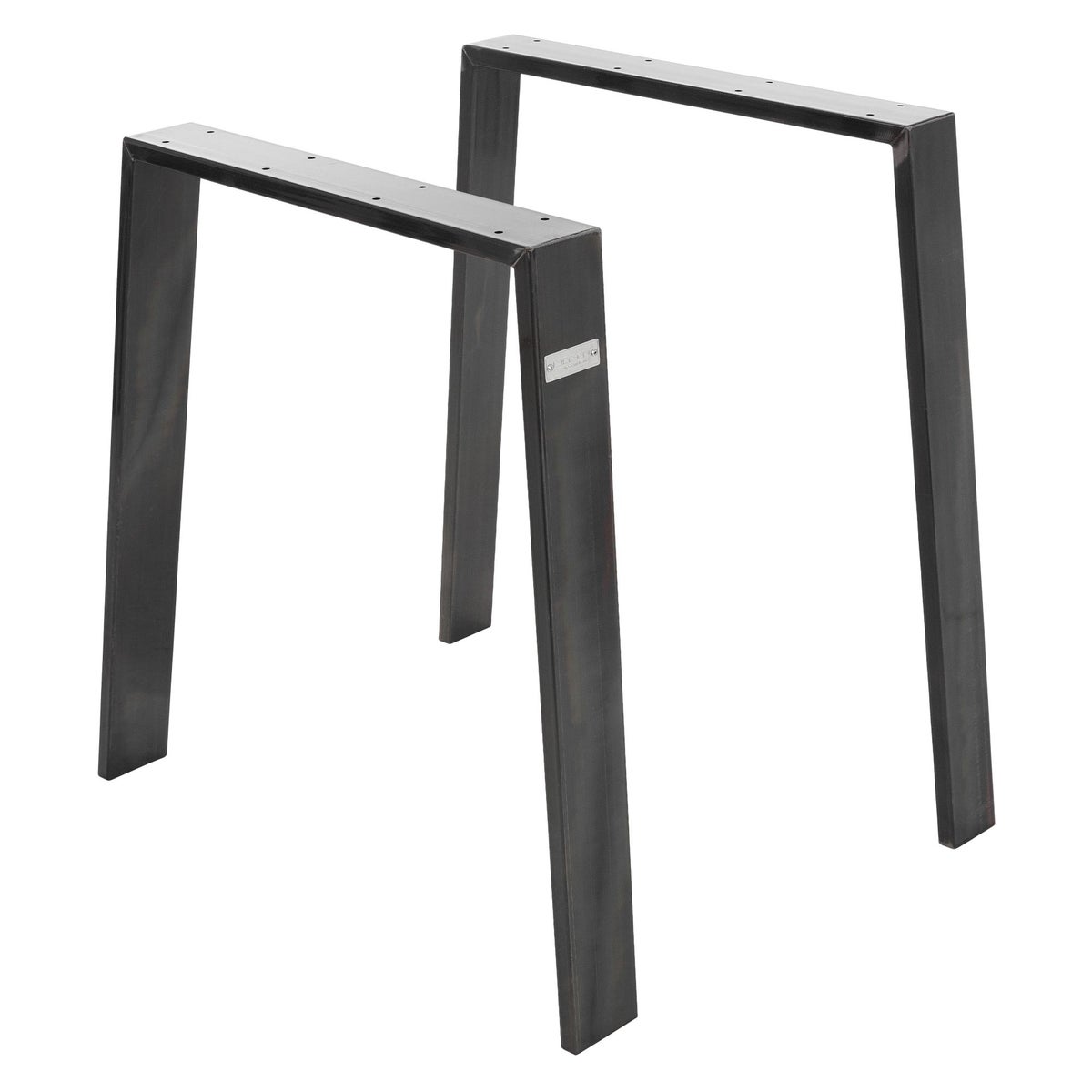 ML-Design 2er Set Tischbeine Loft 75x72 cm, Industrial, Profil 8x2cm, aus Stahl, Industriedesign, U-Form, Metall Tischgestell scandic, Tischkufen Tischuntergestell Möbelfüße, für Esstisch/Schreibtisch
