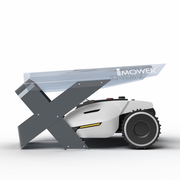 Mähroboter mit Unterstand