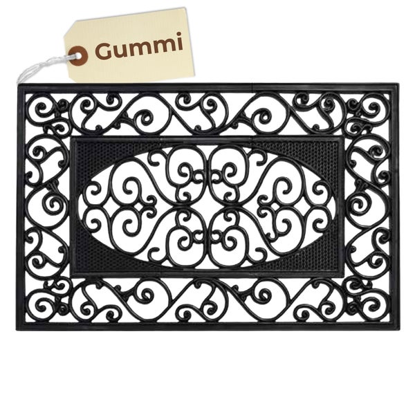 Gummifußmatte mit Zierornamenten