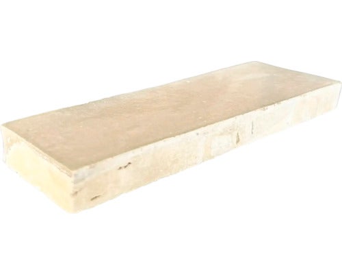 Handgefertigte Fliese Zellige Bejmat 22 sable 5x15cm glänzend