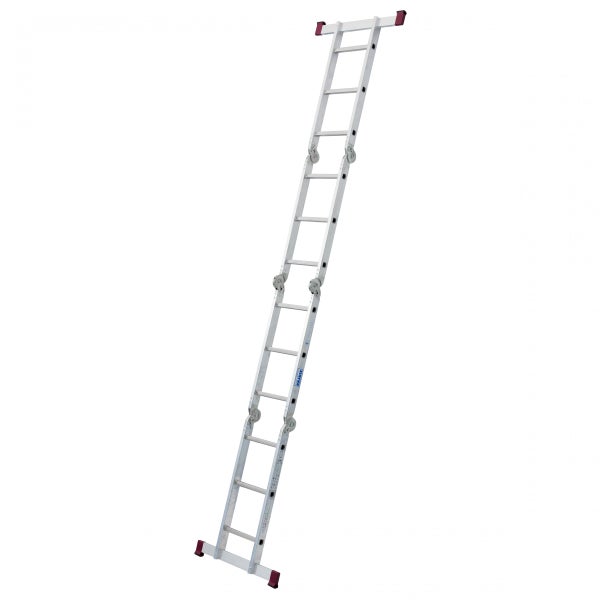 Krause Corda Gelenkleiter 4x3 Sprossen mit Plattform-Set