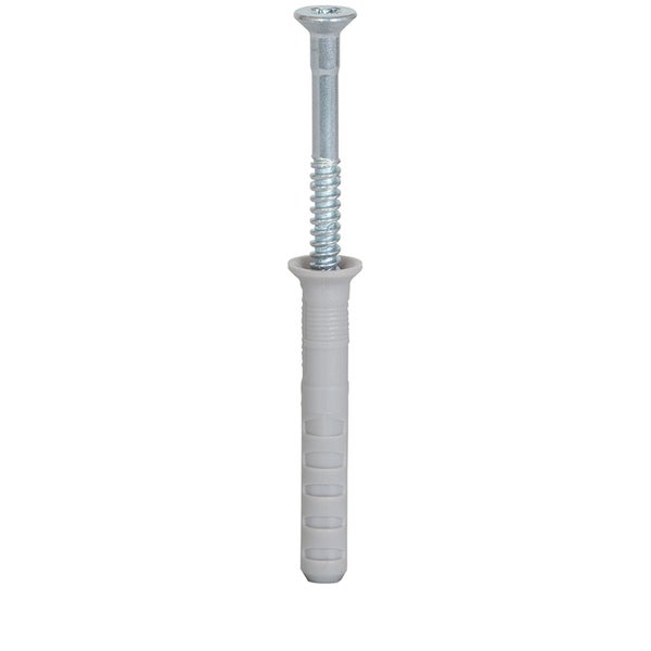 Fischer 100x Nageldübel N 6 x 40/10 S mit Nagelschraube - 048788