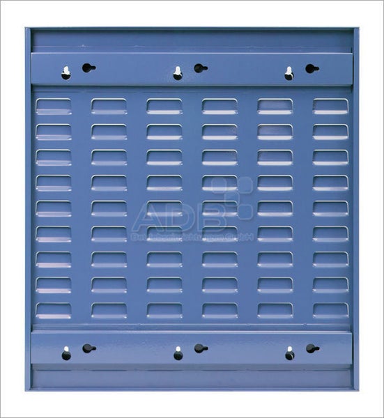 PROREGAL Orthogonale Schlitzplatte HxB 49,3 x 45,6 cm Blau