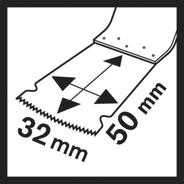 Bosch 25x HCS Tauchsägeblatt Starlock AIZ 32 EPC Wood 50 x 32 mm - 2608661904