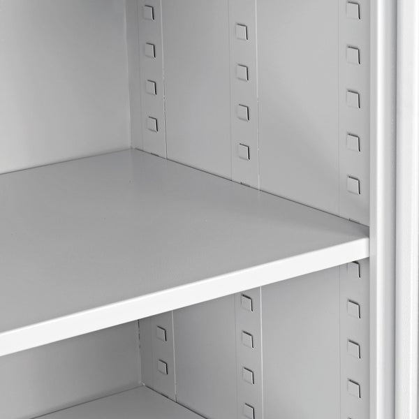 PROREGAL Stahlschrank Owl mit 4 Fachboden HxBxT 192 x 78 x 58 cm Lichtgrau