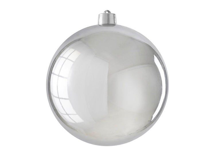 Weihnachtskugel mit glänzender Oberfläche als Christbaumschmuck zur Weihnachtsdekoration