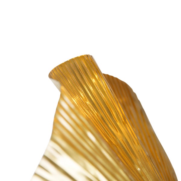 Goldfarbene Dekovase im Detail