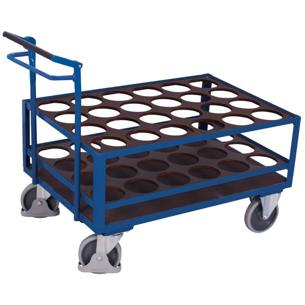 Transportwagen mit Lochplatten für den Transport von Gegenständen