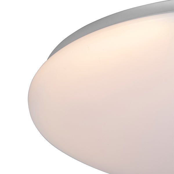 Nahaufnahme einer runden Deckenleuchte