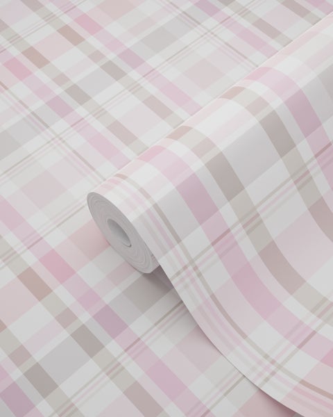 Tapetenrolle mit Karomuster