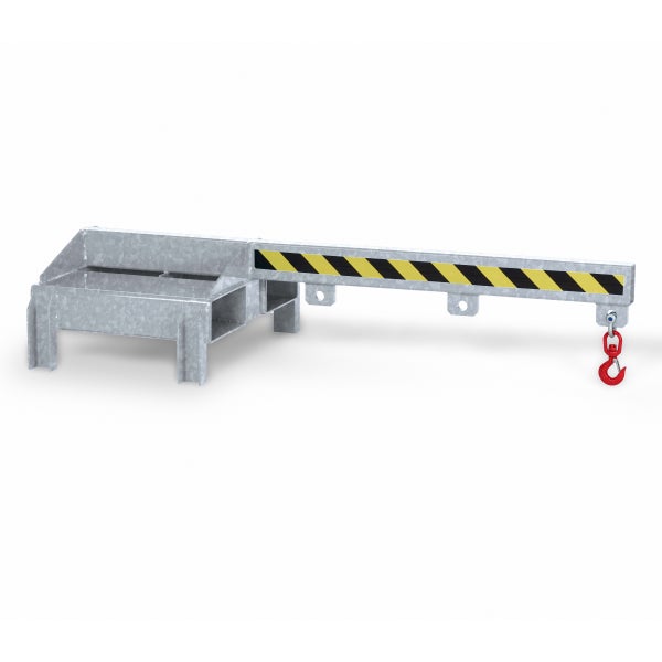 Schwenkarm mit rotem Haken