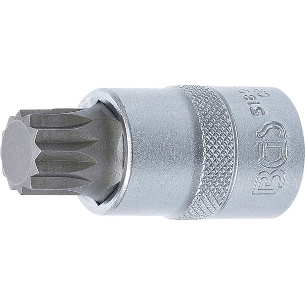 BGS Bit-Einsatz Antrieb Innenvierkant 12,5 mm (1/2) Innenvielzahn (für XZN) M17 - 5180-M17