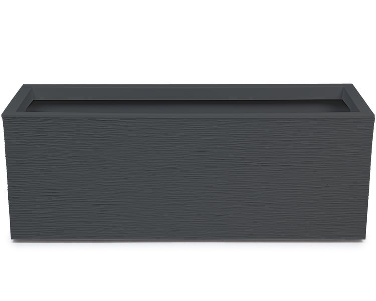 Ondis24 Pflanzkübel Blumenkübel Graphit 57 L anthrazit - Doppelpack, Blumentopf, Pflanzgefäß