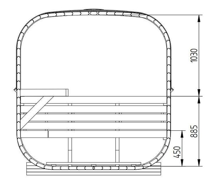 Detailansicht eines Juteteppichs mit geometrischem Rautenmuster und Bordüre