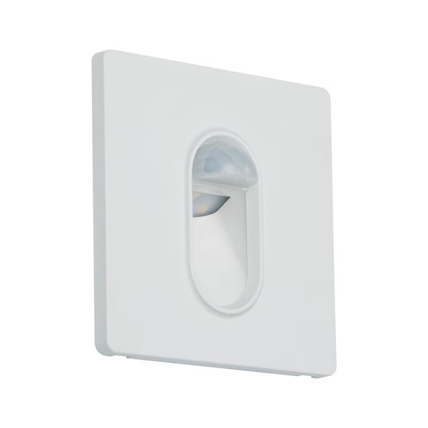 LED Wandeinbauleuchte Wall eckig 78x35mm 1,1W 65lm 230V 2700K Weiß