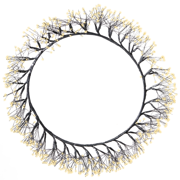 Skizze einer Nachttischlampe mit den Maßen 53 Zentimeter Höhe, 32 Zentimeter Durchmesser des Lampenschirms und 12 Zentimeter Durchmesser des Lampenfußes.