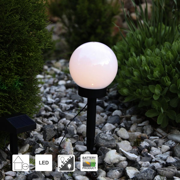 Gartenleuchte mit Solarpanel, LED und Bewegungssensor