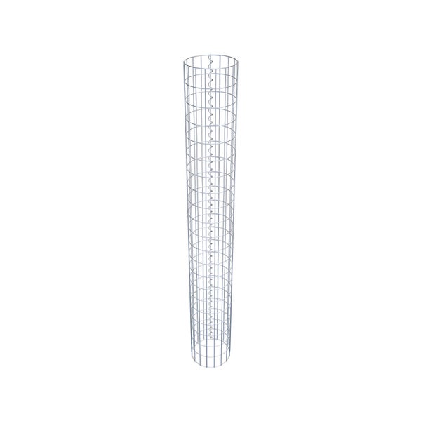 Gabionensäule Durchmesser 27 cm, MW 5 x 10 cm rund - Höhe: 2,10 m