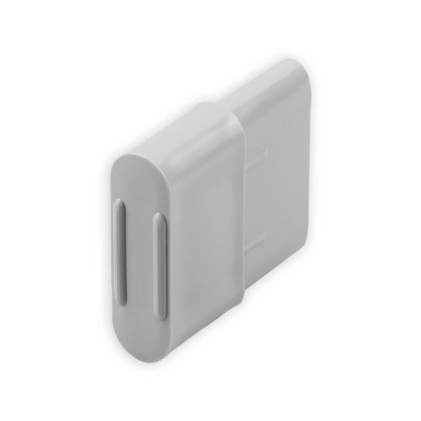 DIWARO. Endstabgleiter - Gleiter für Rolladen Endstab | 25 x 14 mm | grau | 1 Paar