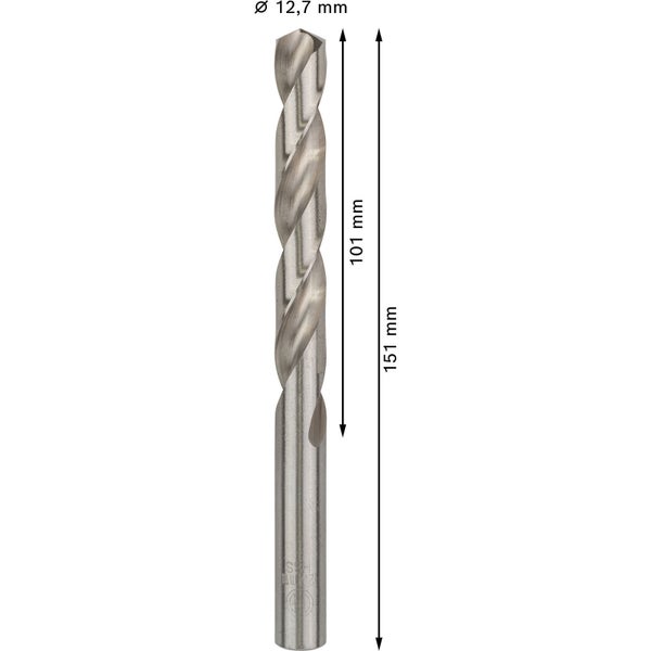 Bosch PRO Metal HSS-G Spiralbohrer 12,7 x 101 x 151 mm - 2608585543