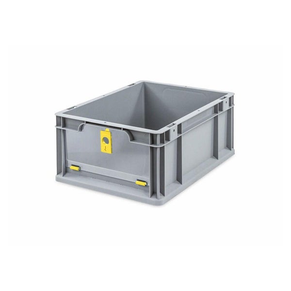 PROREGAL Eurobox NextGen Insight Cover HxBxT 17 x 30 x 40 16 Liter Niedrig/Gelb Eurobehälter Transportbox